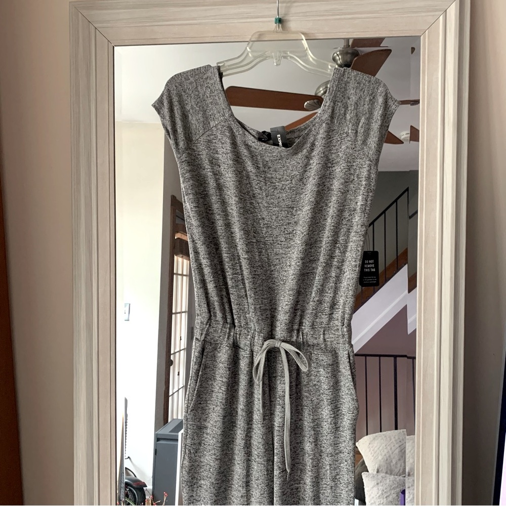 NWT! Express Cinch Waist Jogger Jumpsuit - Picture 3 of 8